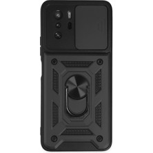 Zemira Po X3 Gt Kılıf Pars Lens Yüzüklü - Siyah