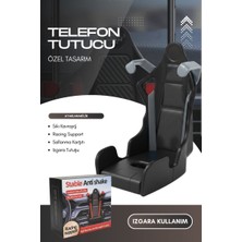 Baghes Profesyonel Yarış Koltuğu Tasarımlı Telefon Tutucu | Havalandırma Izgarasına Geçmeli Araç Tutucu