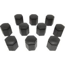 Cekar Store Opel Astra J ile Uyumlu Bijon Kapağı Siyah 10 Adet 19X24 mm