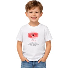 Kişiye Özel Isim Yazılı 23 Nisan Atatürk Baskılı Kız\erkek Çocuk Tişört Beyaz Pamuklu Bayram Tişörtü