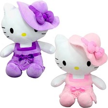 Motto Ticaret Peluş Hello Kitty Elbiseli Şapkalı 36 cm - 1  Adet Stokta Olan Gönderilir
