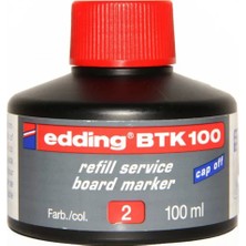 Özbience Btk 100 Tahta Kalem Mürekkebi Kırmızı 100ML, Yüksek Kaliteli ve Canlı Renkli