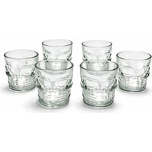 Motto Ticaret 6'lı Kurukafa Cam Shot Bardağı ALK2152