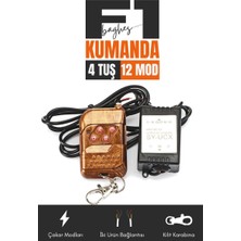 Baghes F1 Çakar Modülü – Ahşap Kumandalı | 12 Fonksiyonlu Uzaktan Kumanda