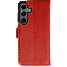 Hayat Store Samsung Galaxy S24 Plus Kılıf Trend S Plus Kapaklı Kılıf - Kırmızı