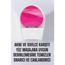 Motto Ticaret Profesyonel Yüz Temizleme Masaj Aleti Su Geçirmez, Kablosuz Şarj Özellikli Kolay Temizlenebilir