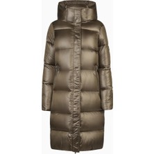 Pikeur Quilted Coat Selection 8025 Lüks Uzun Kapüşonlu Kadın Mont