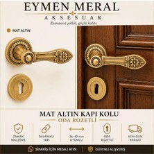 Eymen Meral Aksesuar Mat Albirifin Rozetli Lüx Rustik Oda Kapı Kolu 1. Sınıf Zamak Malzemeden Üretilmiş Olup Boya ve Malzeme Kalitesi Ile Uzun Yıllar Kullanabileceğiniz Şık ve Estetik Üründür (Vidalar Dahildir)