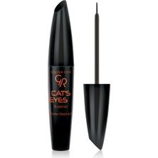 Golden Rose Cat's Eyes Liner - Siyah Renkli Yoğun Eyeliner  Suya Dayanıklı Özellikte