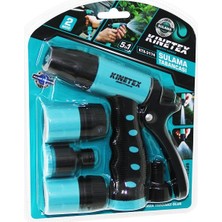 Go İthalat 5ın1 - 2 Mod Sulama Tabancası Seti 1 - Tabanca - 4 - Bağlantı Aparatı (5517)