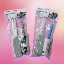 Motto Ticaret Evcil Hayvan Tüy Toplama Seti - 60 Yaprak Rulo ve Manyetik Tüy Toplama Aparatı