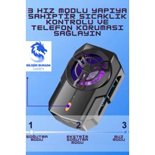 Özbience Yarı Iletken Mobil Oyun Soğutucu Fan, 2400MAH, Kablosuz, Bilişim Destekli