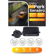 Baghes Sesli Araç Park Sensörü – 22 mm Beyaz Göz, Bip Ses Uyarı