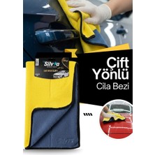 Baghes 40X80 Çift Yönlü Mikrofiber Bez | Kadife Yüzeyli Cila Silme, Kurulama ve Parlatma Bezi | Çizmez