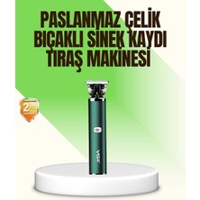 Motto Ticaret Koyu Yeşil Profesyonel Metal Gövdeli Saç Kesme Makinesi