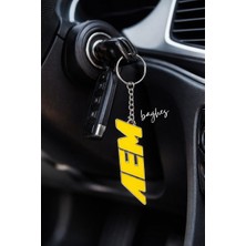 Baghes Aem Logo Metal Anahtarlık Araç Anahtarlığı Oto Anahtar Süsü Dayanıklı Tasarım