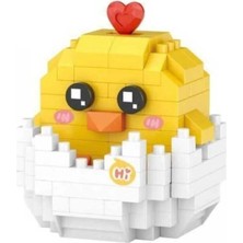 Motto Ticaret LZ-8611 Loz Kabuklu Civciv 150 Parça Block Oyuncak Mini Poşet