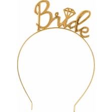Liya3D Bride Taç Gold Bekarlığa Veda Taçı Gelin Tacı Kına Gecesi Parti Aksesuarı