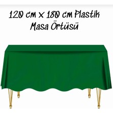 Liya3D Yeşik 120X180 cm Kullan At Masa Örtüsü Tek Kullanımlık Masa Örtüsü Parti Doğum Günü Masa Örtüsü