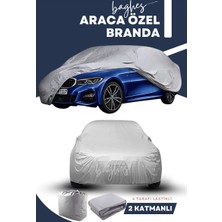 Baghes Fiat Egea Sedan Araca Uyumlu Premium Kalite Oto Araba Brandası - Örtüsü Sd3