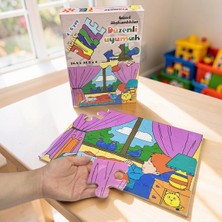 Özbience Ahşap Montessori Yapboz Puzzle, Okul Öncesi Eğitici Oyun Seti