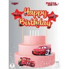 Liya3D Araba Temalı Iyi Ki Doğdun Banner Seti – Cars Doğum Günü Süsleri – Çocuk Parti Bayrak Banner Dekor
