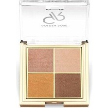 Golden Rose Quattro Eyeshadow Palette - 07 Bronze Vision - Dörtlü Far Paleti