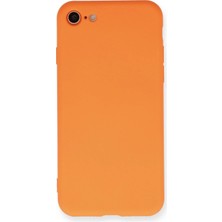 Motto Ticaret Mey Ithalat®   iPhone 7 Kılıf Nano Içi Kadife Silikon - Turuncu