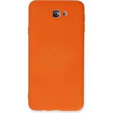 Motto Ticaret Mey Ithalat®  Samsung Galaxy J7 Prime Kılıf Nano Içi Kadife Silikon - Turuncu