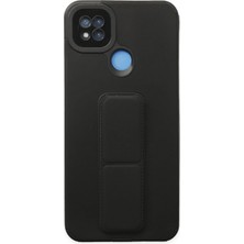 Motto Ticaret Mey Ithalat®   Redmi 9c Kılıf Mega Standlı Silikon - Siyah