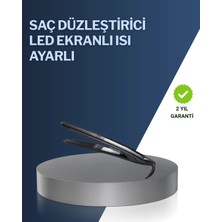 Motto Ticaret Mey Ithalat® 2025 Yeni Seri Dijital Ekranlı Isı Ayarlı Saç Düzleştirici Titanyum Kaplama A K