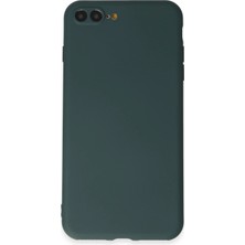Motto Ticaret Mey Ithalat®   iPhone 7 Plus Kılıf First Silikon - Koyu Yeşil