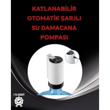 Motto Ticaret Mey Ithalat® Damacana Üstü Akıllı Su Pompası | 3 Damacana Kullanım | 4W Güç | Micro USB Ş