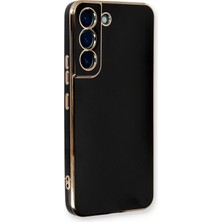 Motto Ticaret Mey Ithalat®  Samsung Galaxy S22 Plus Kılıf Volet Silikon - Siyah