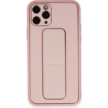 Motto Ticaret Mey Ithalat®   iPhone 11 Pro Kılıf Coco Deri Standlı Kapak - Pembe
