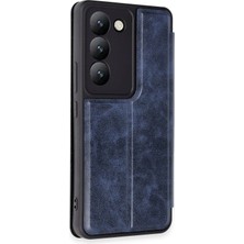 Motto Ticaret Mey Ithalat®  Vivo V30 Lite 4g Kılıf Flip Cover - Lacivert
