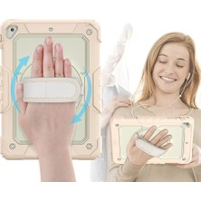 Motto Ticaret Mey Ithalat®   iPad 5 Air 9.7 Kılıf Strap New Tablet Kapak - Pembe