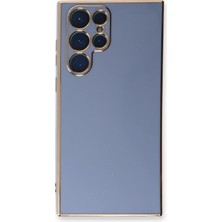 Motto Ticaret Mey Ithalat®  Samsung Galaxy S22 Ultra Kılıf Volet Silikon - Mavi
