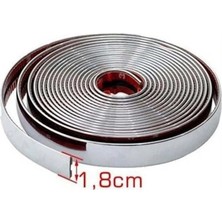 Ede Yapışkanlı Nikelaj Şerit Bant Çıta 18MM 5 Metre Krom