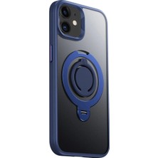 Motto Ticaret Mey Ithalat®  iPhone 12 Avatar 360 Dönen Magsafe Kapak - Lacivert