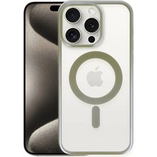 Motto Ticaret Mey Ithalat®   iPhone 15 Pro Max Kılıf Erozi Magsafe Kapak - Gri