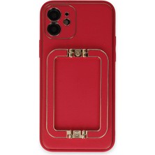 Motto Ticaret Mey Ithalat®   iPhone 12 Kılıf Coco Elit Kapak - Kırmızı