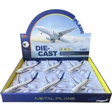 Motto Ticaret Mey Ithalat® HW-180 2830 Blue Cb Işıklı Sesli Metal Yolcu Uçağı
