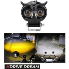 Apexi Baykuş LED Sis Farı  4 Fonksiyon Çift Renk Sarı-Beyaz Moto-Offroad-Suv-Iş Makinesi 1 Adet