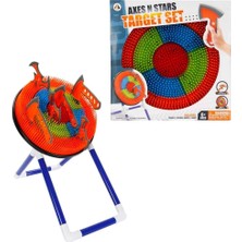 Motto Ticaret Mey Ithalat® 11912 Sun-Aoj-Dart Target Set Axes N Stars Ayaklı