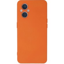 Motto Ticaret Mey Ithalat®   Reno 7 Lite Kılıf Nano Içi Kadife Silikon - Turuncu