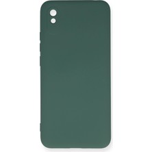 Motto Ticaret Mey Ithalat®   Redmi 9A Kılıf Nano Içi Kadife Silikon - Koyu Yeşil