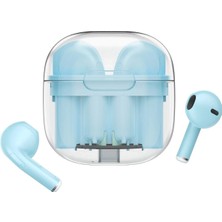 Motto Ticaret Mey Ithalat®  Ls-09 Bluetooth 5.3 Tws Kablosuz Airpods Kulaklık - Mavi