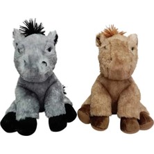 Motto Ticaret Mey Ithalat® PB31558-23 Peluş Oturan At 23 cm