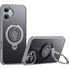 Motto Ticaret Mey Ithalat®   iPhone 16 Plus Avatar 360 Dönen Magsafe Kapak - Titan Gri